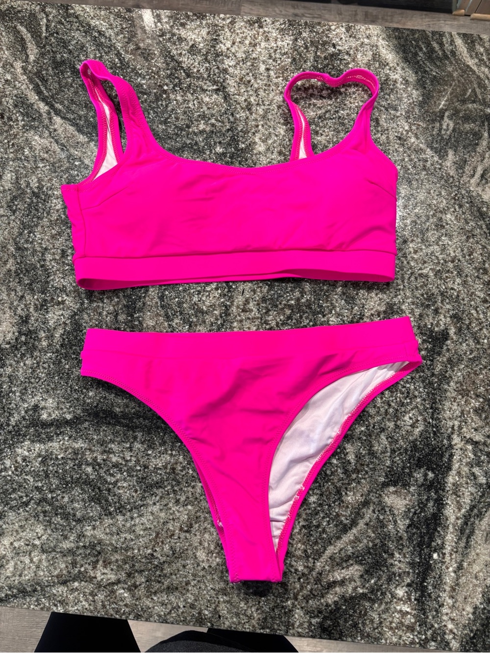 Women’s Pink Two-Piece Swim Bikini Set